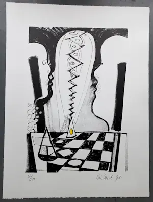 Rein Dool - gesigneerde litho kopen? Bied vanaf 79!