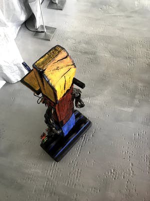 Hans Verschoor - Vrouw met de Pijp - Houten Beeld kopen? Bied vanaf 150!