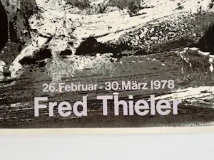 Fred Thieler - Andruck Exemplar Original Litho für Ausstellung 1978 - sehr rar Informel Unikat? kopen? Bied vanaf 220!