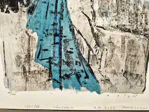 Hermann Sigg - Fraaie en grote -1965- Lithografie "taenzerin" potloodgesigneerd kopen? Bied vanaf 1!