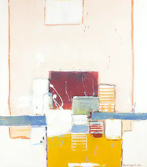 Ron van der Werf - Met acryl bewerkte zeefdruk, Zonder titel - Ingelijst kopen? Bied vanaf 1!