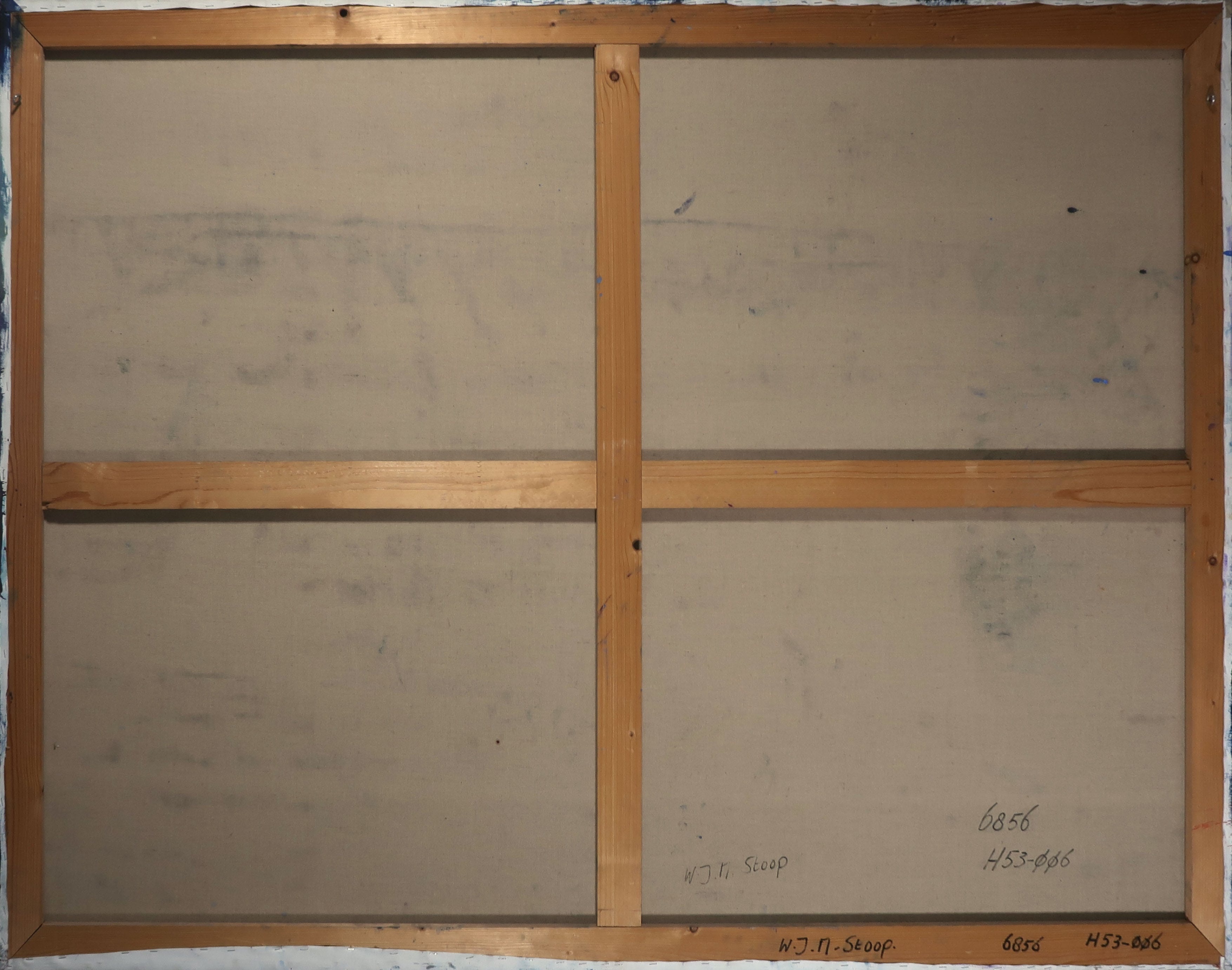 Willem Stoop - Acryl op doek, Zonder titel - Ingelijst (Zeer groot) kopen? Bied vanaf 400!