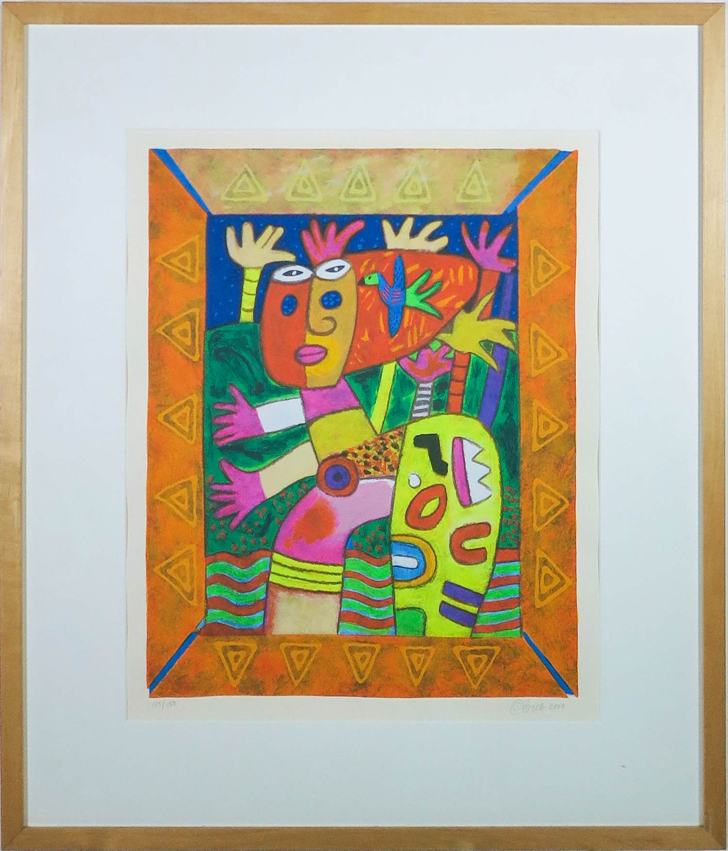 Clemens Briels - Zeefdruk, Margarita - Ingelijst kopen? Bied vanaf 100!