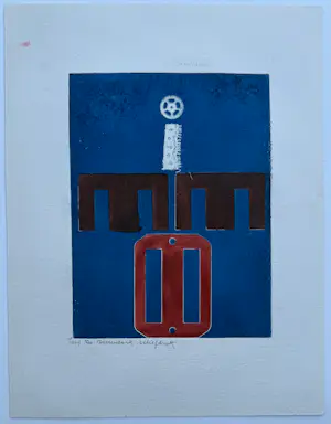 Theo Beerendonk - Reliëfdruk op papier| 'Zonder titel' | 1969 kopen? Bied vanaf 120!