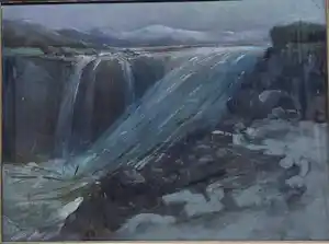 Herman Heijenbrock - waterval met boomstammen verkauft für € 225!