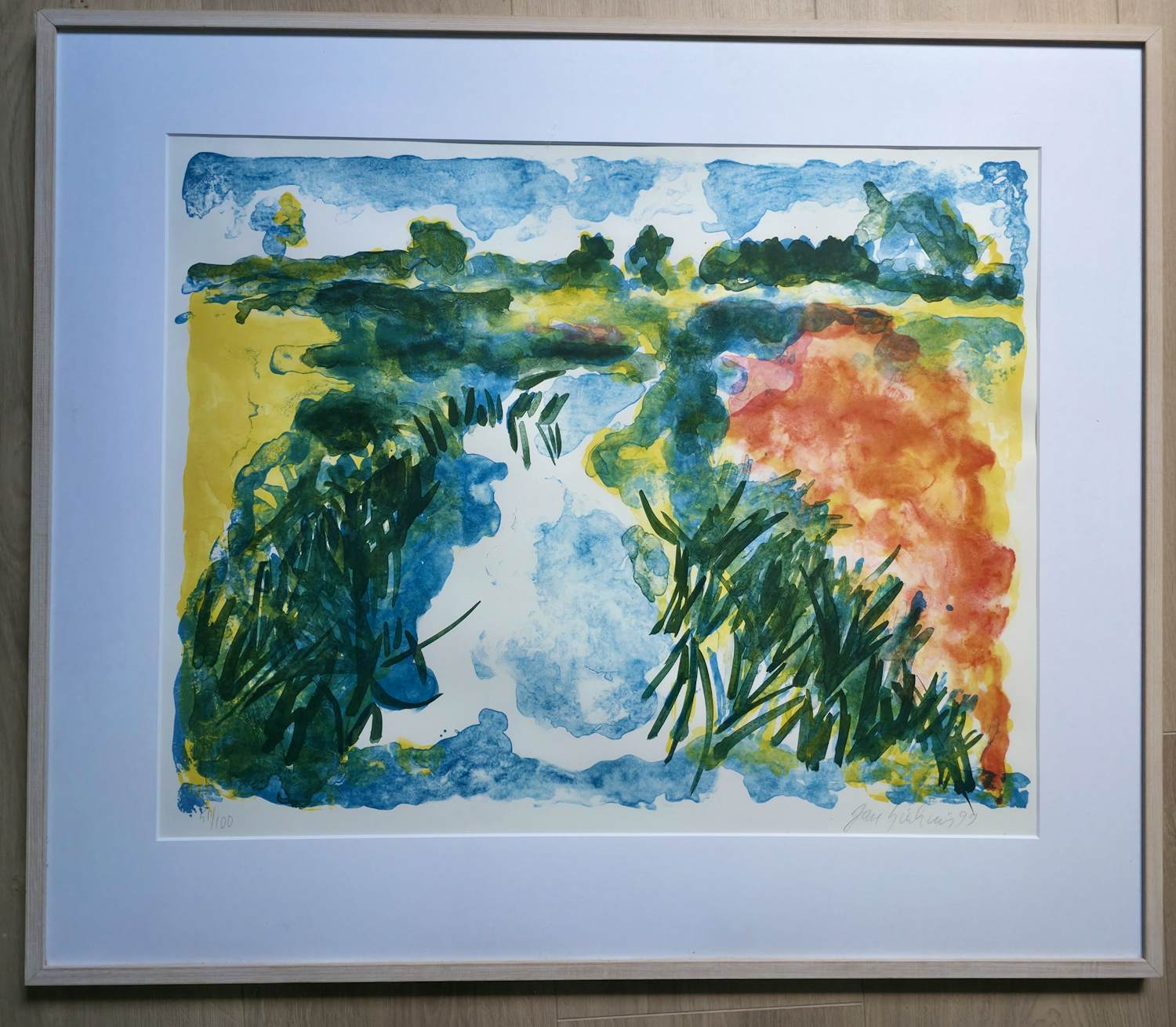 Jan Sierhuis - zonder titel - ingelijst - 1999 kopen? Bied vanaf 100!