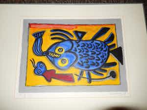 Corneille - Poisson Surréaliste verkocht voor € 345!