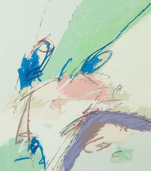 Henk van Vessem - Zeefdruk, Zonder titel - Ingelijst kopen? Bied vanaf 35!