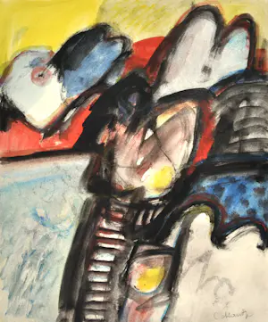 Jan Cobbaert - Avond - gesigneerde gouache - ingelijst kopen? Bied vanaf 1550!