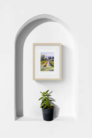 Jean-Jacques Marie - Paysage de vignes dans les Alpilles en Provence. Numérotée 35/85 et signée kopen? Bied vanaf 50!