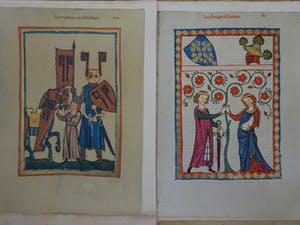 Niet of onleesbaar gesigneerd - Miniaturen Heidelberg in facsimile kopen? Bied vanaf 1!