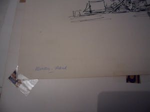 Rudolf Bruyn - pentekening van het strand. kopen? Bied vanaf 20!