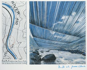 Christo - Gesigneerd exemplaar Over The River - Ingelijst kopen? Bied vanaf 1!
