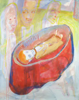 Cock Sjardijn - Olieverf op doek, Zonder titel - Ingelijst kopen? Bied vanaf 100!