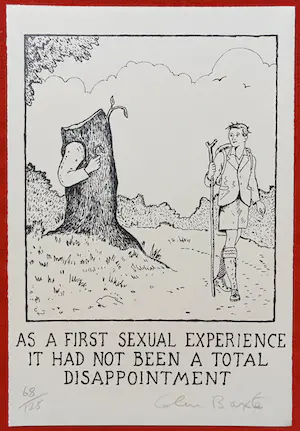 Buy Glen Baxter - As a first sexual experience…, litho? Bid from 60!