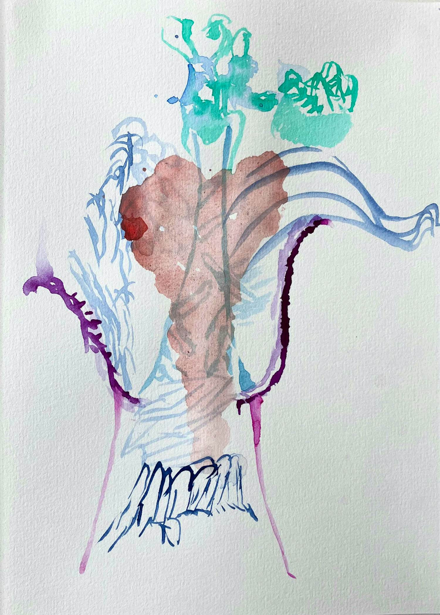 Paul Louis van den Bergh - Acryl op papier - “Matriarch” - Gesigneerd kopen? Bied vanaf 100!