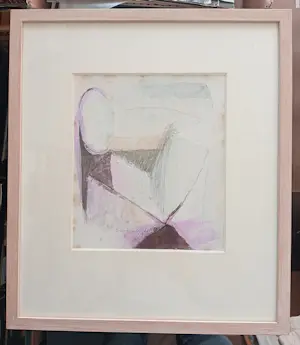 Buy Doris Groeneveld - Abstracte Compositie - Collage met Aquarel? Bid from 85!