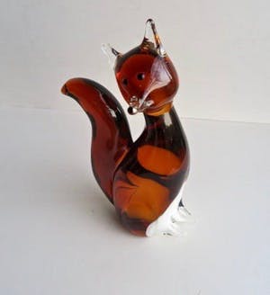 Vetro Design - Rood Vosje - Handgeblazen unicum kopen? Bied vanaf 1!