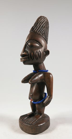 Yoruba - Hout, Ibedji tweeling beeld kopen? Bied vanaf 1!