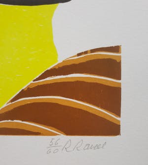 Roger Raveel - Hersenslag, complete uitgave met 4 houtsneden kopen? Bied vanaf 1295!
