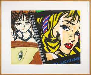 Tjebbe Beekman - Zeefdruk, Little Trouble Girl - Ingelijst (Groot) verkocht voor € 1!