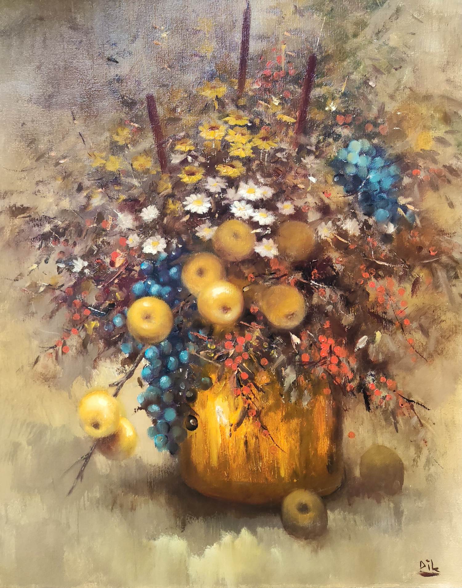 Pieter Dik - Bloemstilleven kopen? Bied vanaf 350!