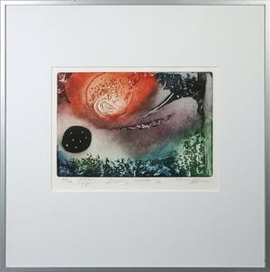 Ad Arma - Ets/Aquatint, Floating matter IV - Ingelijst36 kopen? Bied vanaf 50!