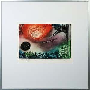 Ad Arma - Ets/Aquatint, Floating matter IV - Ingelijst36 verkocht voor € 50!