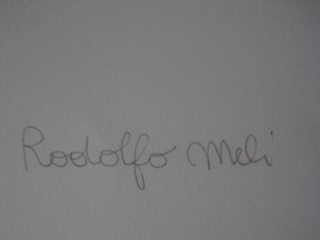 Rodolfo Meli - Toscaans Graficus - Groot Gesigneerd Litho " Zelfportret als Icarus"  kopen? Bied vanaf 1!