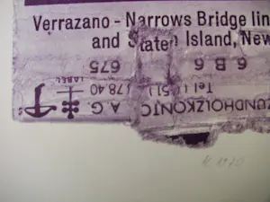 Franz Eggenschwiler - VERRAZANO NARROWS BRIDGE 1970 signiert kopen? Bied vanaf 200!