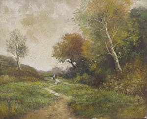 Toon Wildeboer - duinlandschap met figuur kopen? Bied vanaf 10!