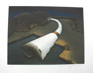 Kunito Nagaoka - DER VULKAN " ASAMA " 5 RADIERUNGEN 6 FOTOGRAPHIEN kopen? Bied vanaf 500!