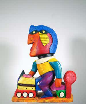 Clemens Briels - Groot sculptuur, The mower of Croix de Chenevaux verkocht voor € 800!