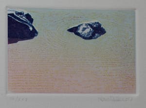 Nono Reinhold - 5 kleuren ets -1983 + gesigneerd gedicht Bert Schierbeek kopen? Bied vanaf 50!