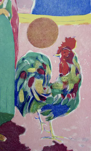 Kees van Dongen - Gravure 1001 nacht: 'Farizade et l'Oiseau parleur' kopen? Bied vanaf 15!