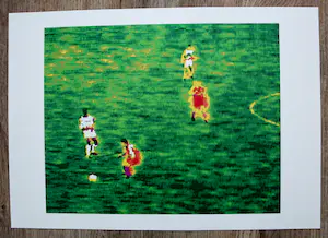 Henk van der Vet - zeefdruk: voetbal kopen? Bied vanaf 10!