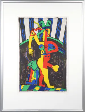 Cecile de Bruijn - Zeefdruk, Le chien Mexicain - Ingelijst kopen? Bied vanaf 1!