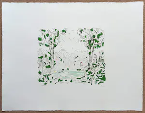 Pieter Holstein - Ontmoeting, handgekleurde ets kopen? Bied vanaf 60!