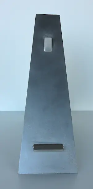 Margot Zanstra - Roestvrij stalen sculptuur, Zonder titel / Geometrische vorm kopen? Bied vanaf 150!