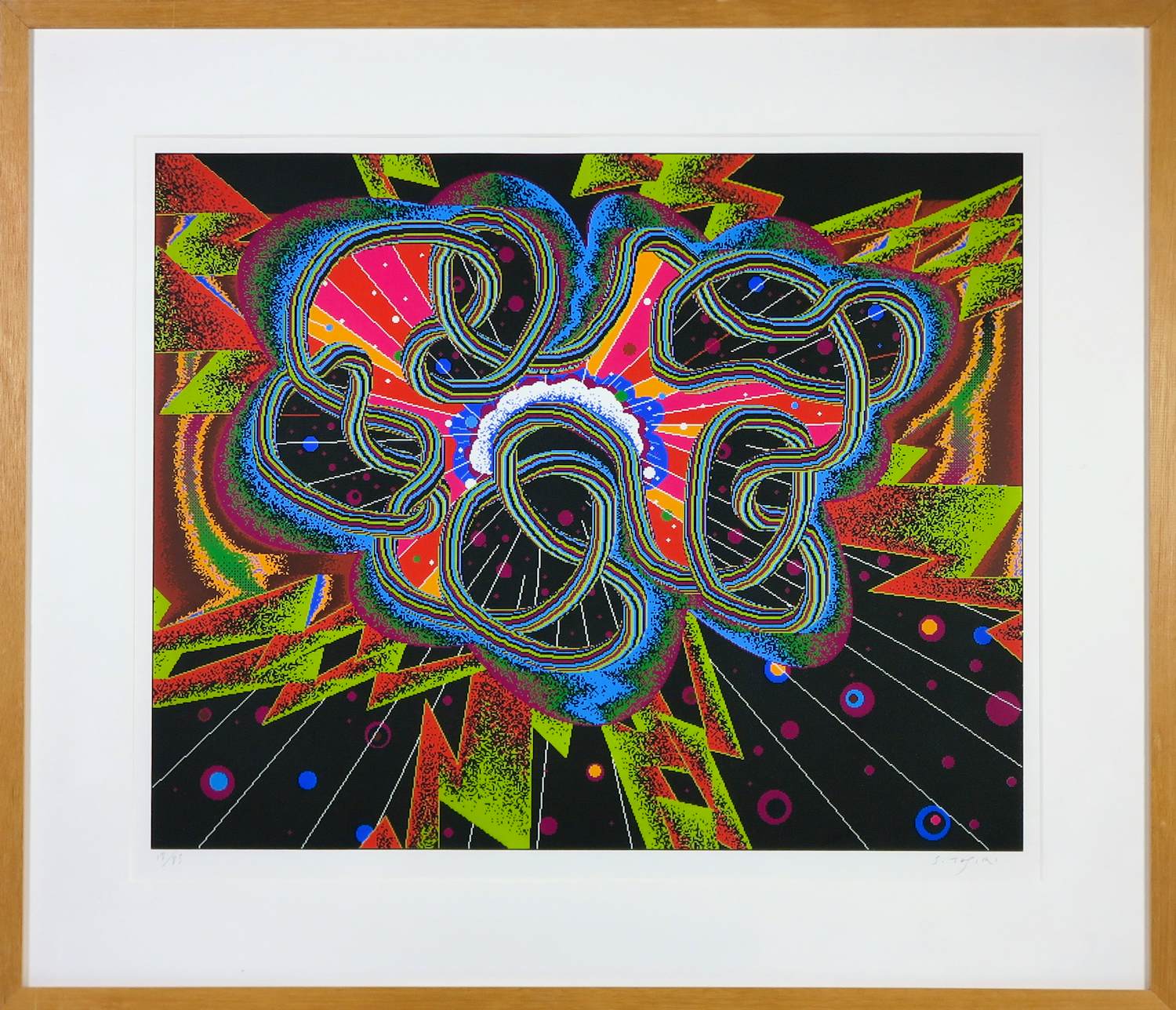 Shinkichi Tajiri - Zeefdruk op papier, THE BIG BANG - Ingelijst kopen? Bied vanaf 150!