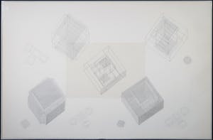 Wim Smits - Potlood, Architecture - Ingelijst (Groot) kopen? Bied vanaf 80!