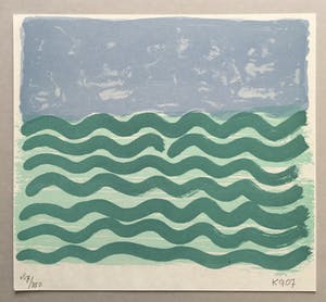 Klaas Gubbels - litho op handgeschept papier 'Het Water' - 2007 kopen? Bied vanaf 145!