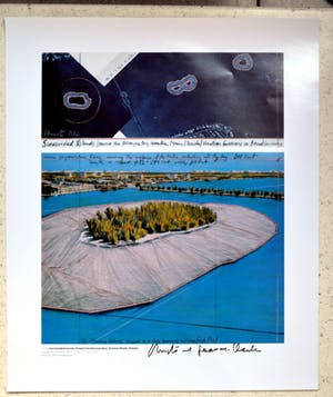 Christo - Surrounded Islands- Offset op papier handgesigneerd kopen? Bied vanaf 110!