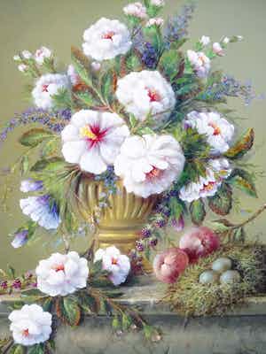 Thomas Heesakkers - Mooi schilderij pronkstilleven Thomas Heesakkers op paneel. verkocht voor € 625!