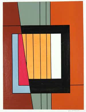 Guy Vandenbranden - Zeefdruk, Construction I verkocht voor € 80!