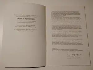 Pieter Defesche - Een terugblik 1940-1998 = Gesigneerd + 4 Catalogi kopen? Bied vanaf 35!