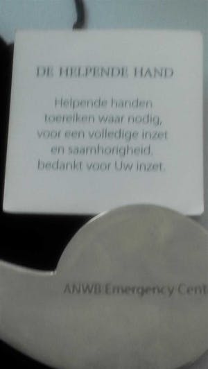 Frans Steginga - De helpende hand penning/briefopener kopen? Bied vanaf 29!