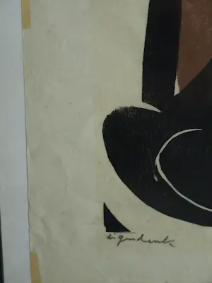 Jan van der Zee - Ingelijste houtsnede , Zonder titel – Lijst, 92 x 62 cm - 1964 kopen? Bied vanaf 1!