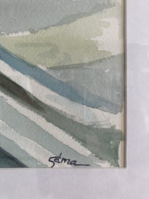 Selma Berkelaar - Selma Berkelaar - Grote ingelijste aquarel , “Keukeninterieur” kopen? Bied vanaf 80!