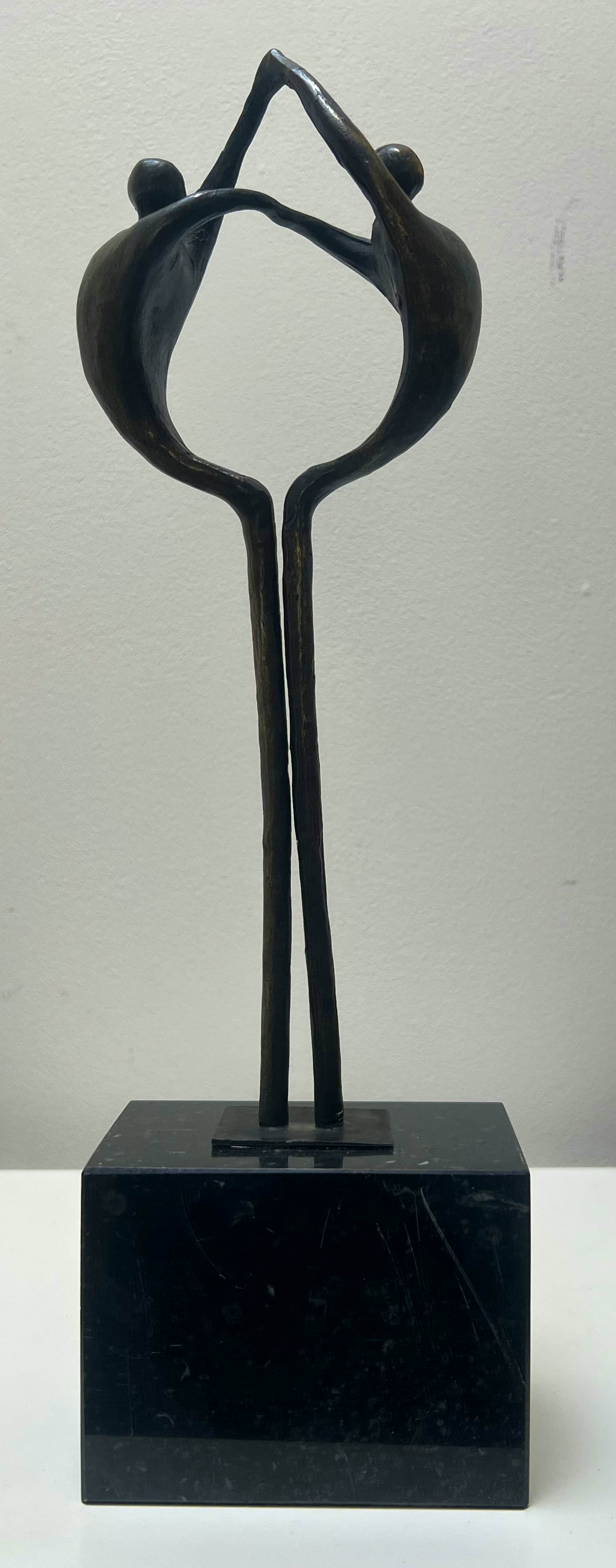 Corry Ammerlaan - Bronzen sculptuur | Samen in elkaar (GROOT BEELD) kopen? Bied vanaf 20!